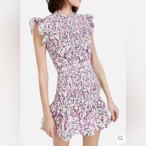 French Connection Elao Verona Crepe Smocked Mini Dress